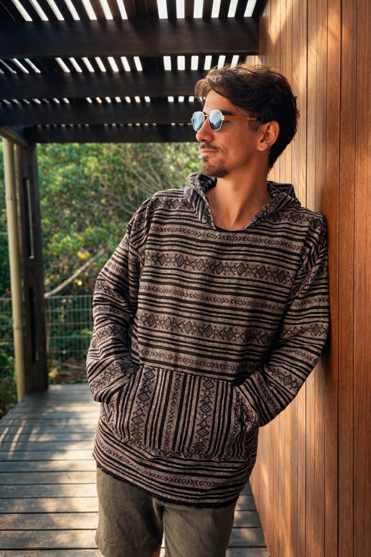 Canguro Hippie gris unisex