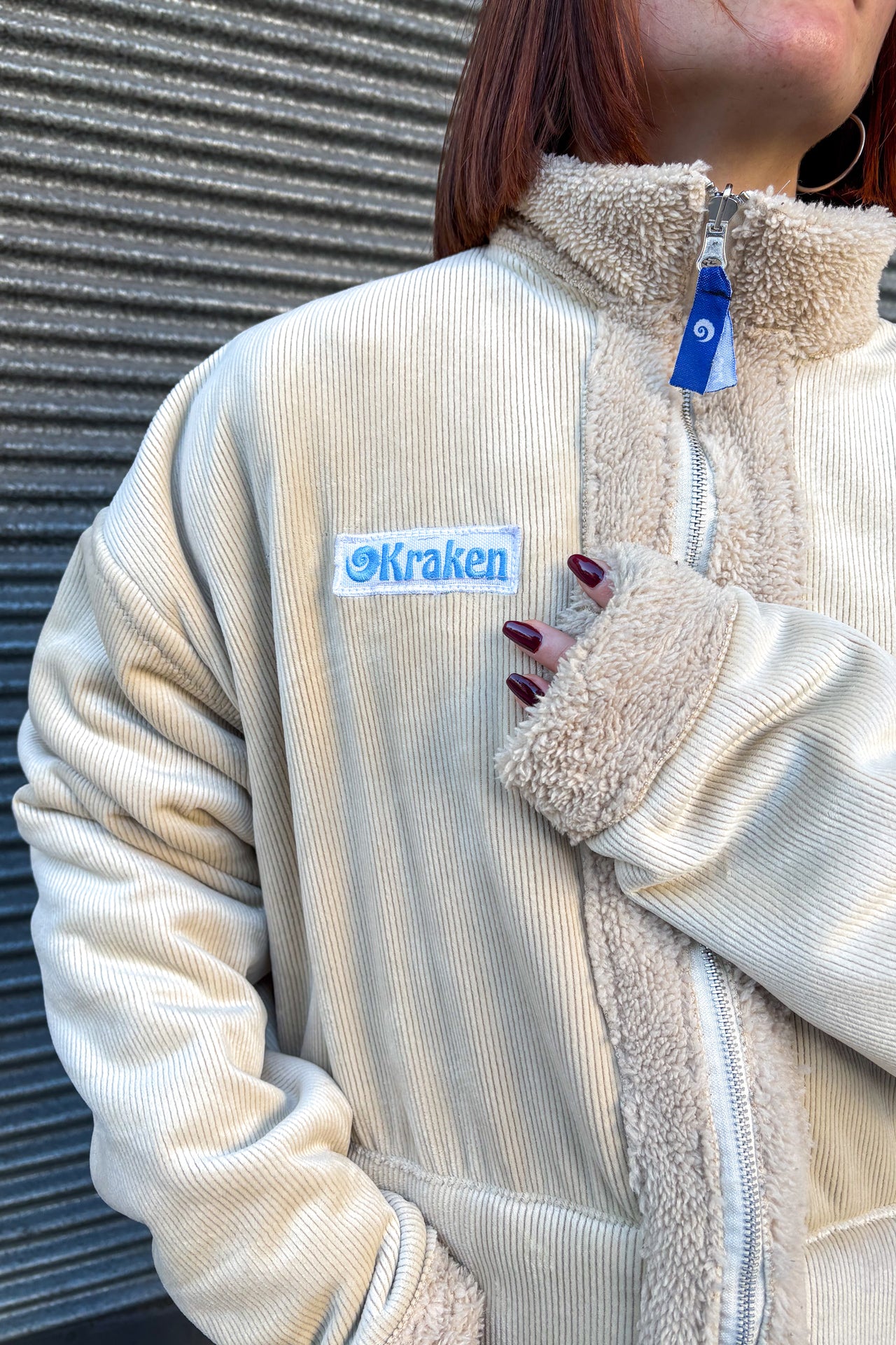 Campera reversible beige unisex