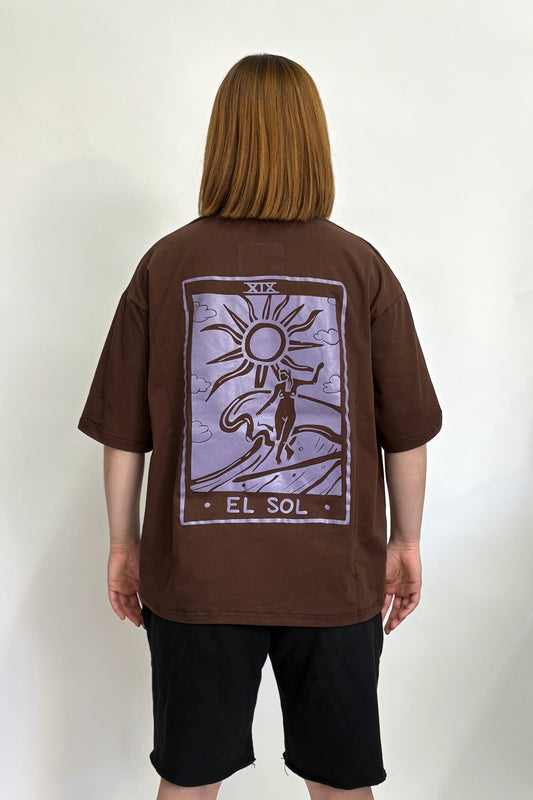 Remera chocolate El Sol x RoRo