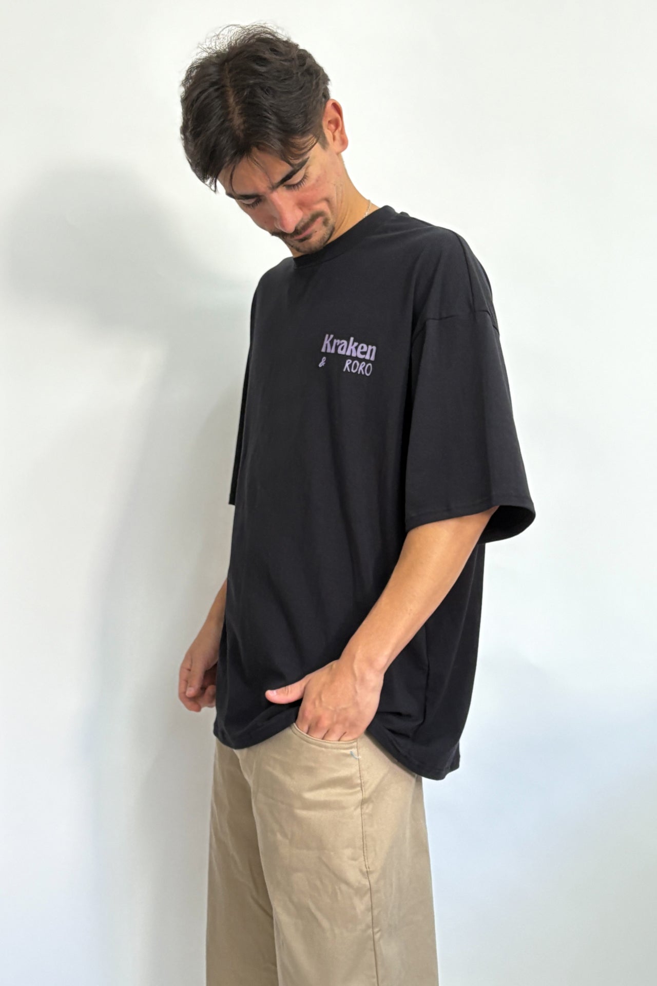 Remera negra El Sol x RoRo