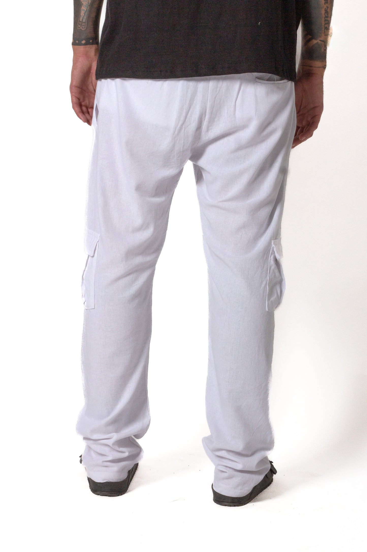 Pantalón de lino Blanco