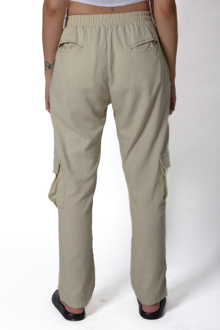 Pantalón de lino Champagne